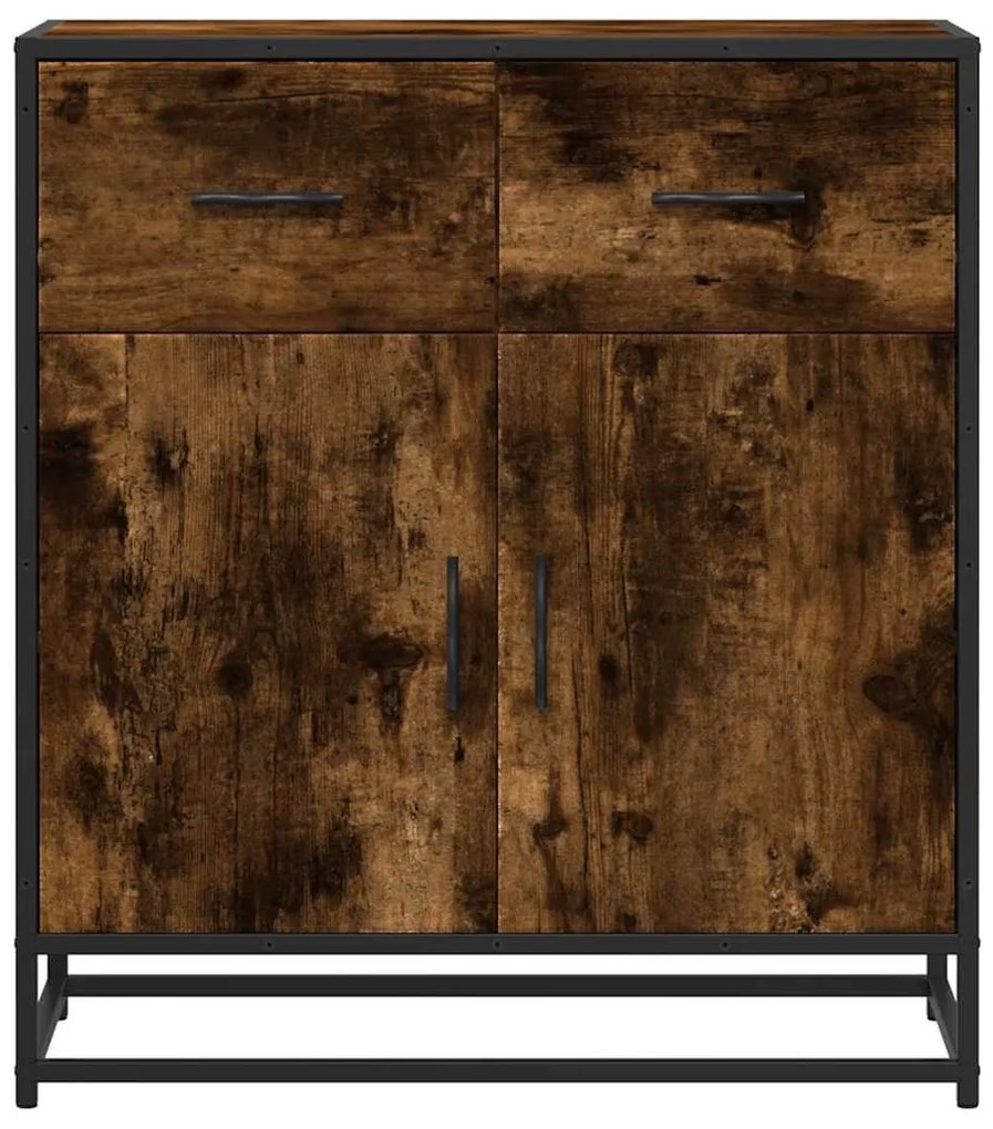 komód füstölt tölgy 68x35x76 cm Gépelt fa