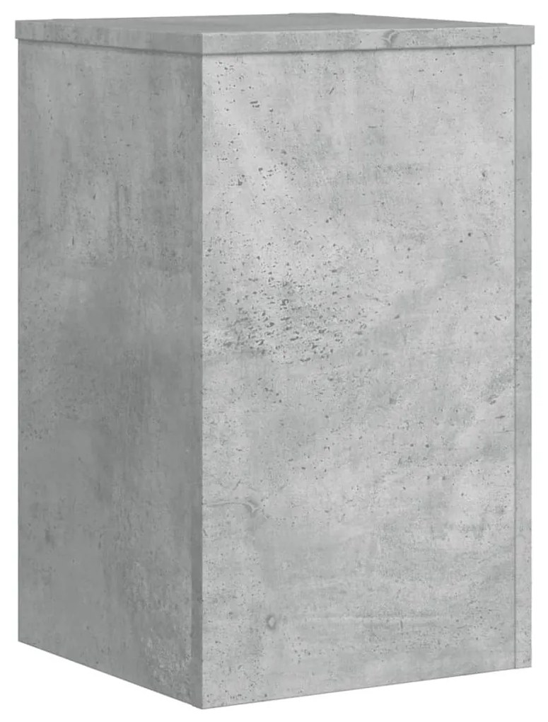 2 db betonszürke szerelt fa növénytartó állvány 30 x 30 x 50 cm