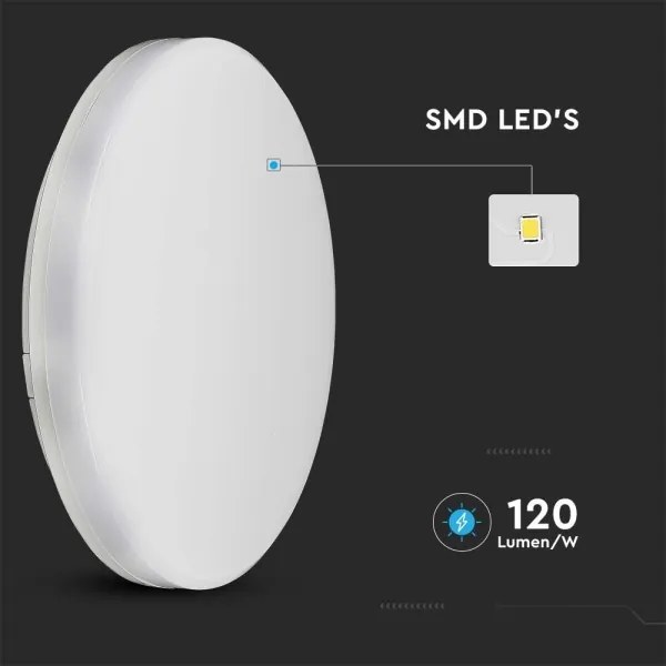 LED Fürdőszobai mennyezeti lámpa SAMSUNG CHIP LED/15W/230V 20cm 3000K IP44