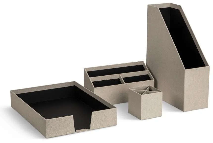 Karton rendszerező szett 4 db-os Hugo Canvas Paper Laminate – Bigso