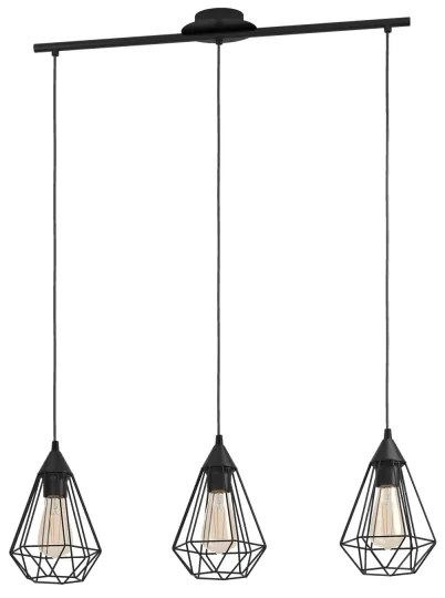 Eglo 94189 - Csillár TARBES 3xE27/60W/230V