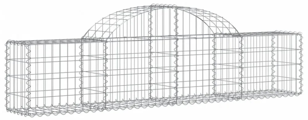 13 db íves horganyzott vas gabion kosár 200x30x40/60 cm