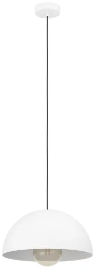 Eglo 901136 - Csillár zsinóron GAETANO 1xE27/40W/230V átm. 38 cm fehér