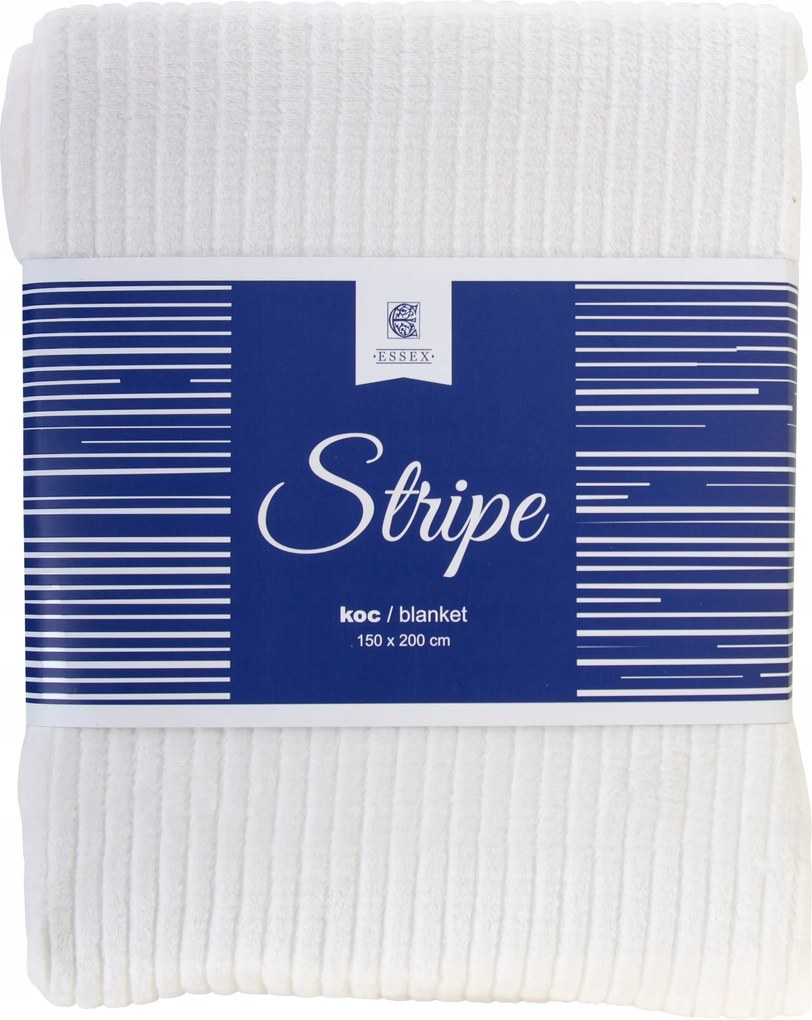 Egyszínű takaró Stripe 150x200 ecru