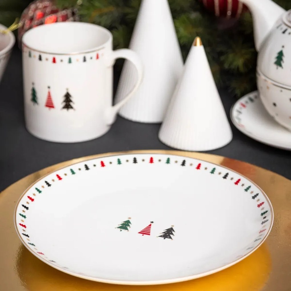Altom porcelán desszert tál Modern Tree 20 cm