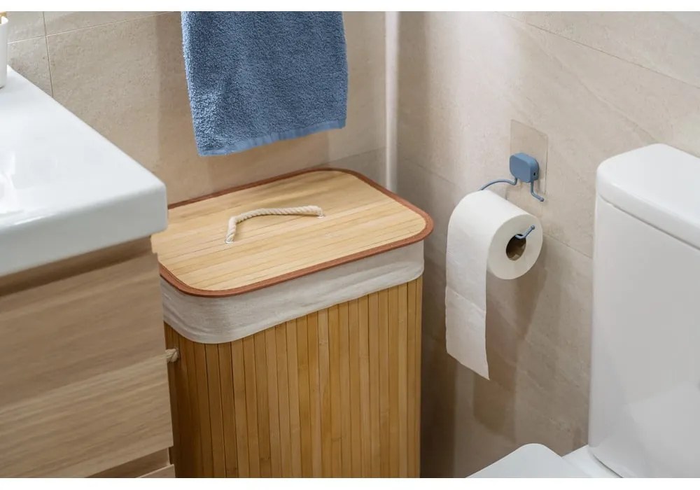 Natúr színű bambusz szennyeskosár 78 l Bamboo – Compactor