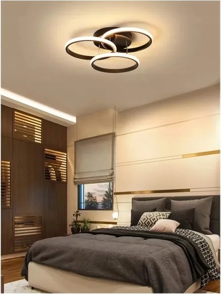 LED mennyezeti lámpatest LED/38W/230V fekete