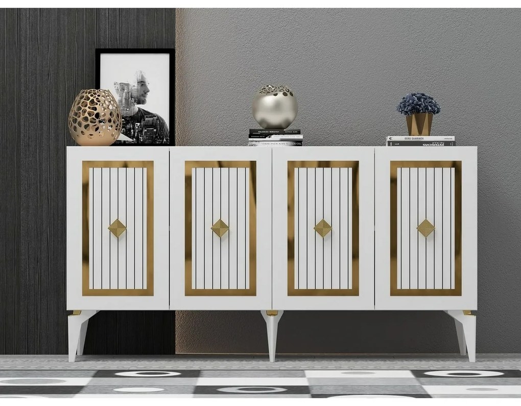 Nora White and Gold szekrény