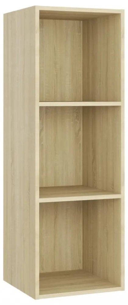 sonoma tölgy színű szerelt fa TV-szekrény 107 x 35 x 37 cm