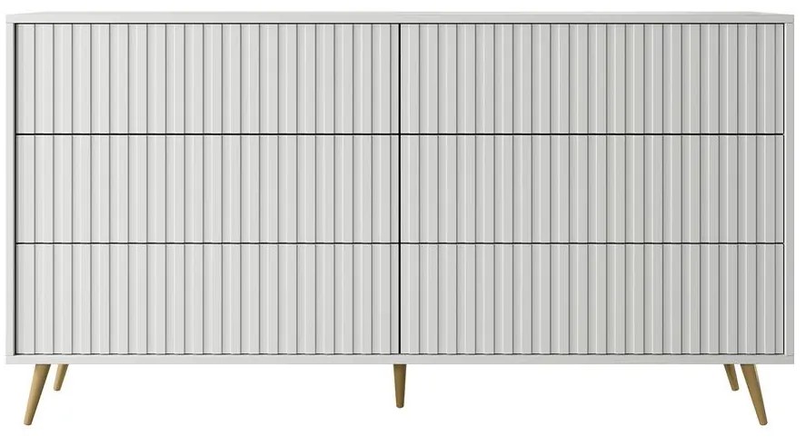 Szekrény Biel B5 (fehér + arany). 1099296