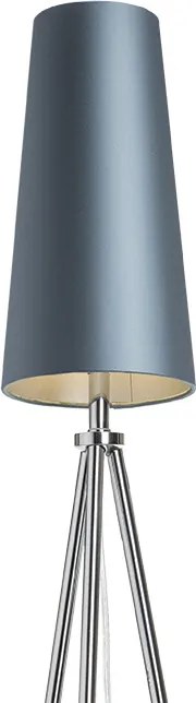 RENDL CONNY 15/30 asztali lámpaernyő Monaco petróleumkék/ezüst PVC max. 23W