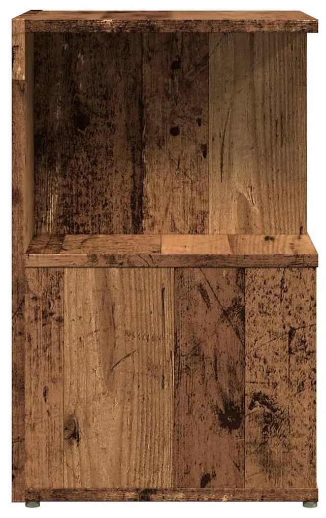 éjjeliszekrények 2 db Régi fa 35x35x55 cm Gépesített fa