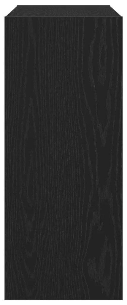 Könyvespolc/Szobaelválasztó Fekete Tölgy 100x30x72 cm Műbútor