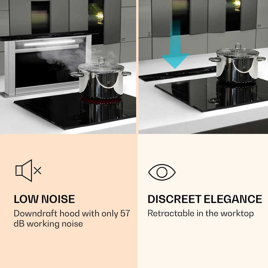 Klarstein Royal Flush Eco, páraelszívó, 60 cm, 576 m³/ó, A+