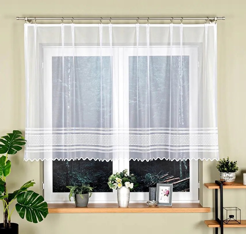 Bernadeta Jacquard függöny 250x120cm méret (kész) egyszerű Mintás Kiárusítás