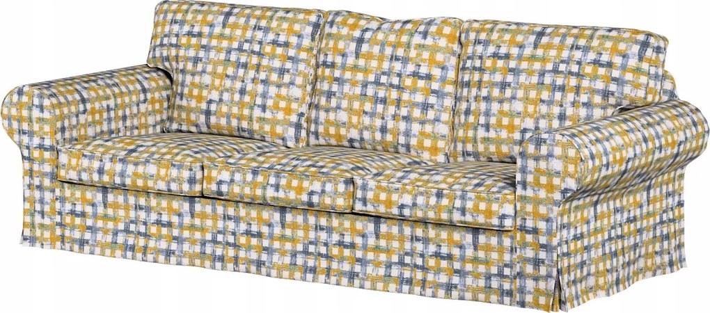 Ektorp 3 személyes kanapé huzat, összecsukható, Ikea kék