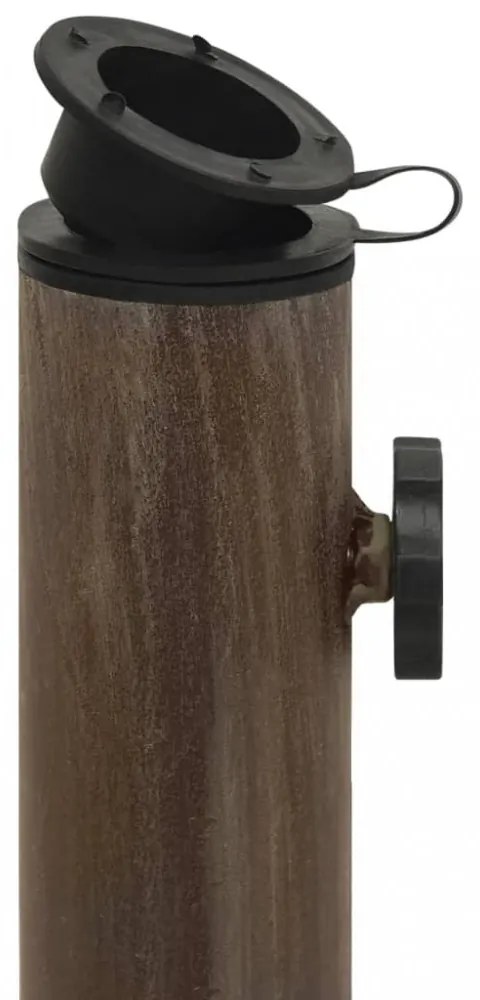 vidaXL bronzszínű öntöttvas napernyőtalp 44 x 44 x 31 cm