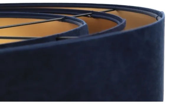 TRINITI függeszték 1xE27/60W/230V kék/arany kábellel