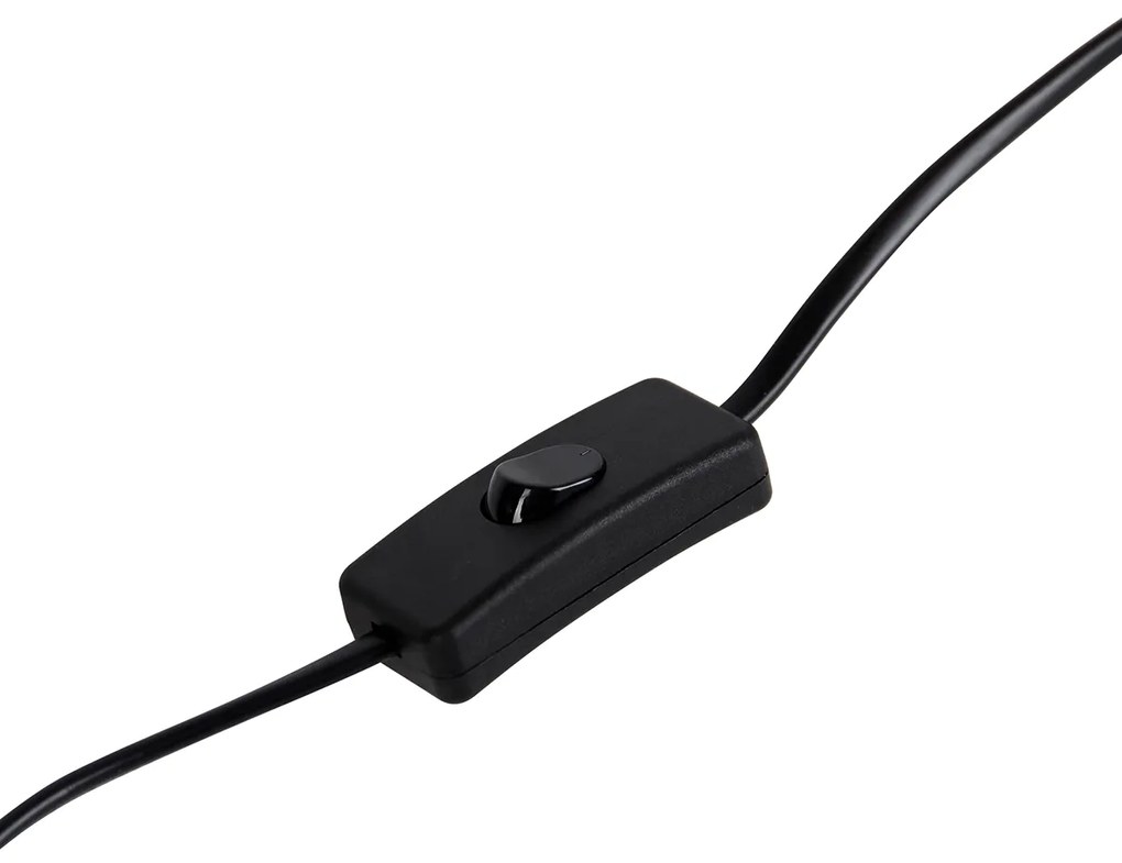 Japandi asztali lámpa fekete-fehér - Madleine