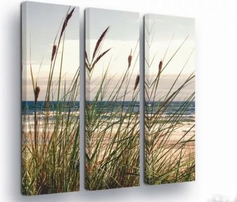 Vászonkép 90x100 Tenger tengerpart nyár nyugalom természet part triptichon keret nélkül