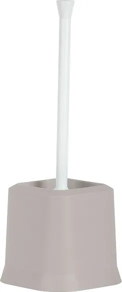 Wc kefe bézs műanyag nyitott rozsdamentes Juypal Hogar