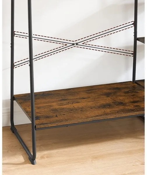 Álló fogas LINEA barna/fekete