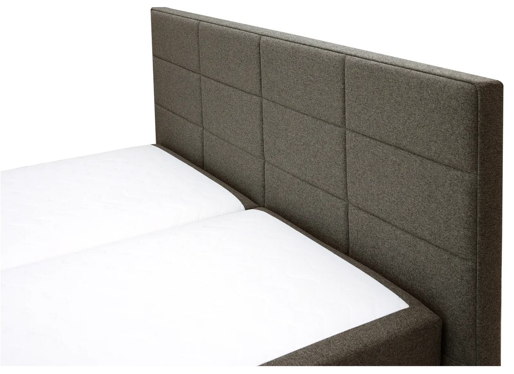 Franciaágy Boxspring 180 cm Revenant (barna) (ágyráccsal és matraccal) (tárolóhellyel). 1098560