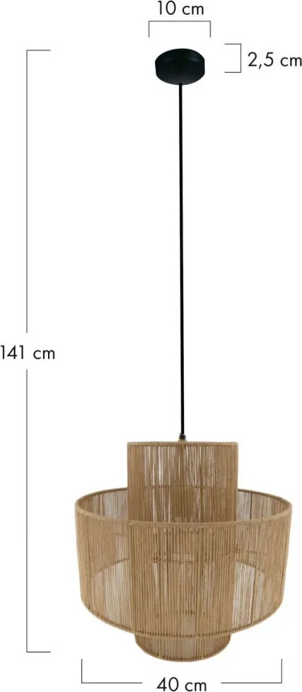 Dijk JUTE 104665 Függőlámpa 1x40W/E27 IP20
