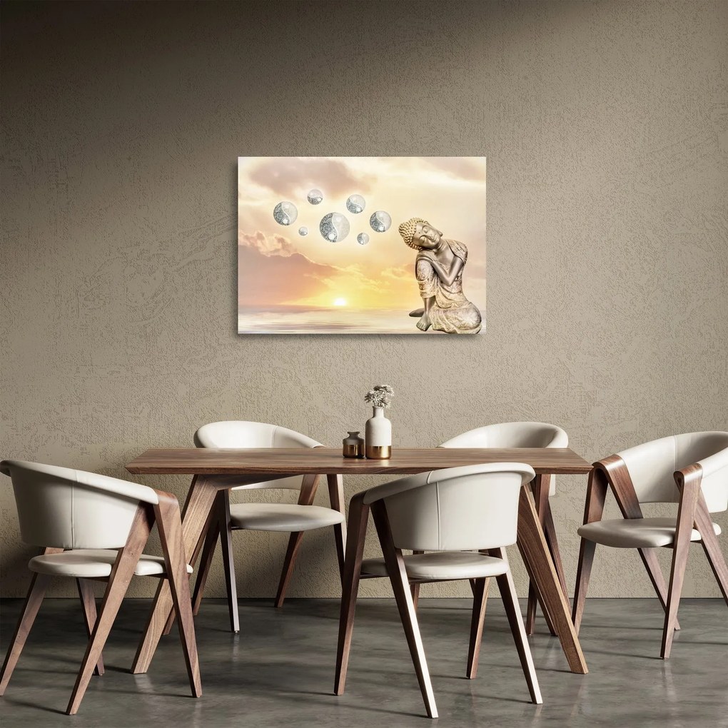 Kép - Meditációs idő (üvegen) (70x50 cm)