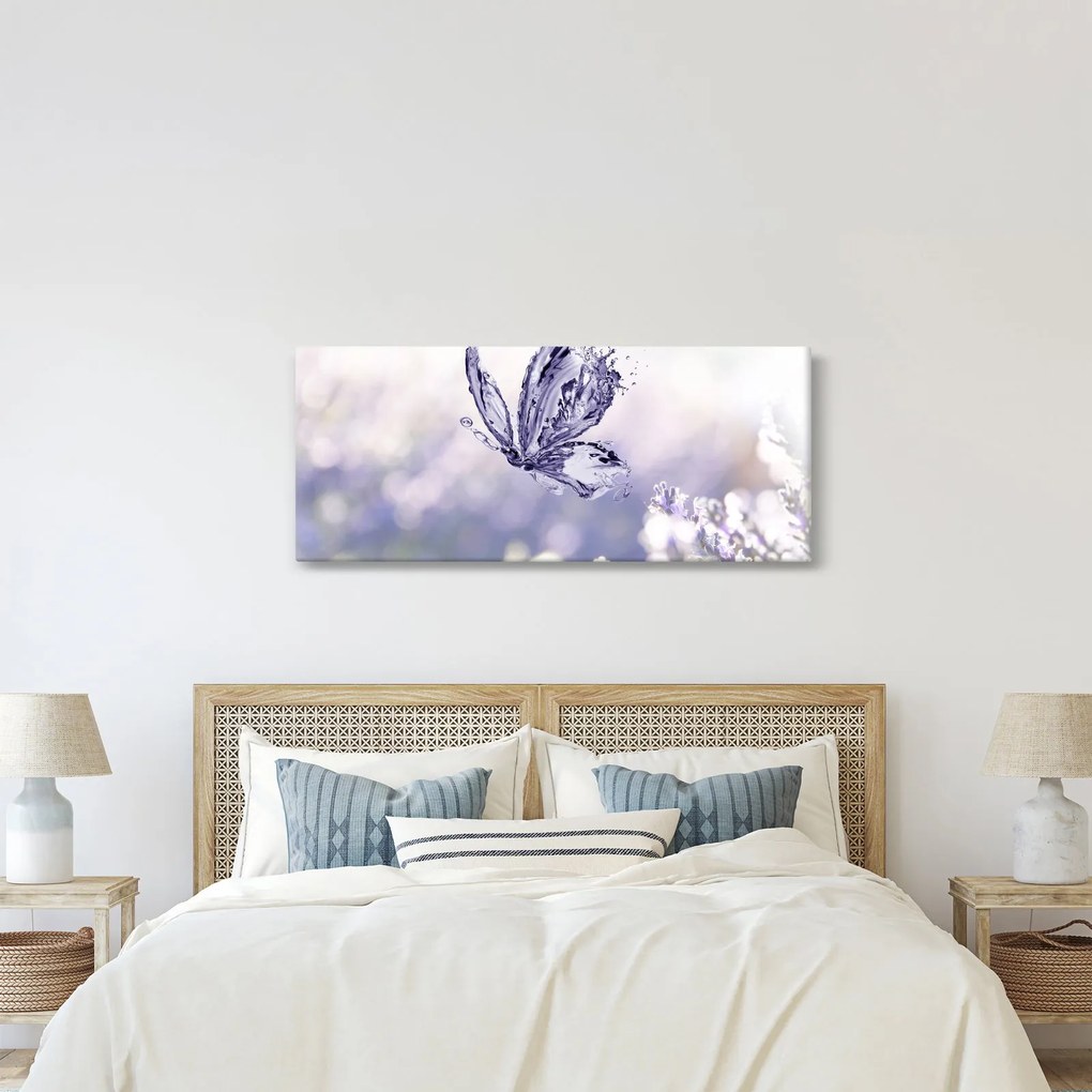 Kép - Pillangó és levendula (120x50 cm)
