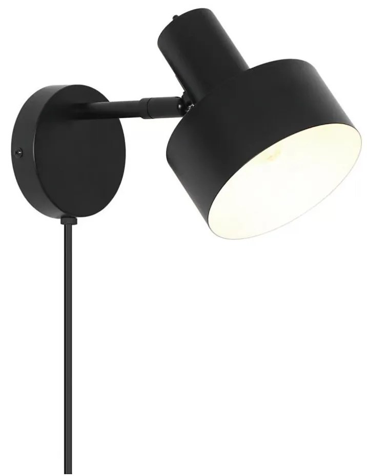 Nordlux - Fali lámpatest MATIS 1xE27/15W/230V fekete