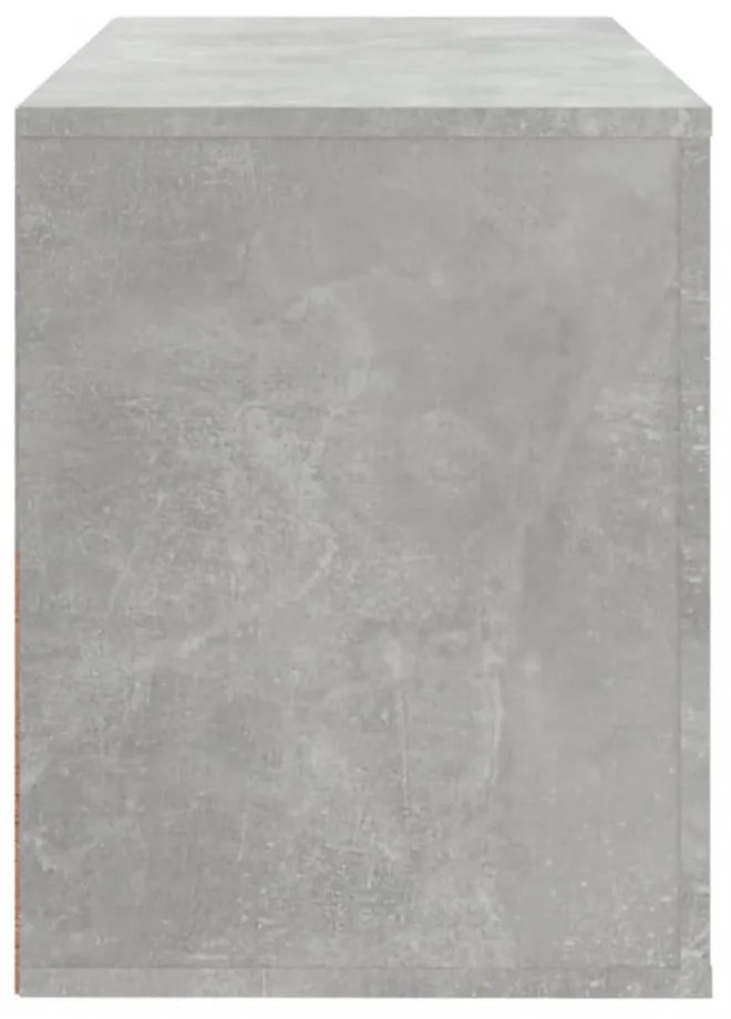 betonszürke szerelt fa cipőszekrény 80x35x45 cm
