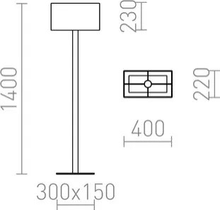RENDL PLAZA stojanová bílá chrom 230V LED E27 15W