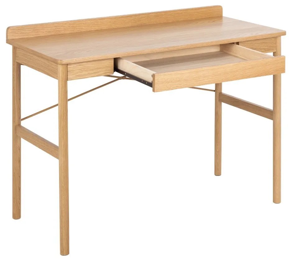 Íróasztal tölgyfa dekorral 50x110 cm Paul – Actona