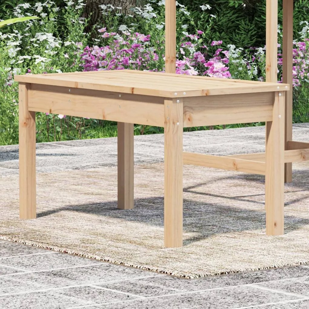 tömör fenyőfa kerti pad 80x44x45 cm