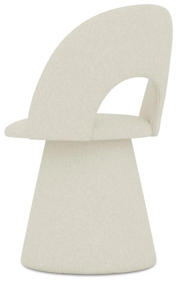 Krémszínű kárpitozott étkezőfotel Kalo – Makamii