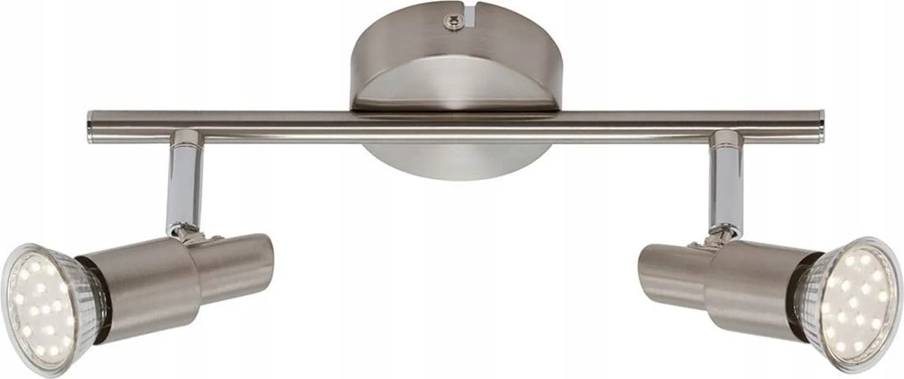 Briloner spotlámpa 27,5 cm 2xGU10 6W 560lm matt nikkel IP20