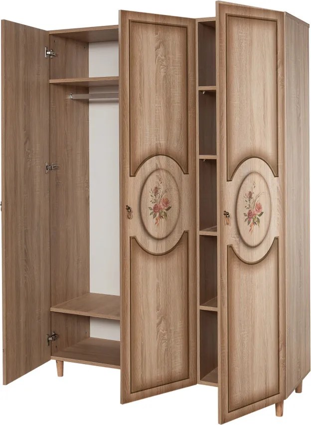 Gardróbszekrény, 135 cm – Mode-420