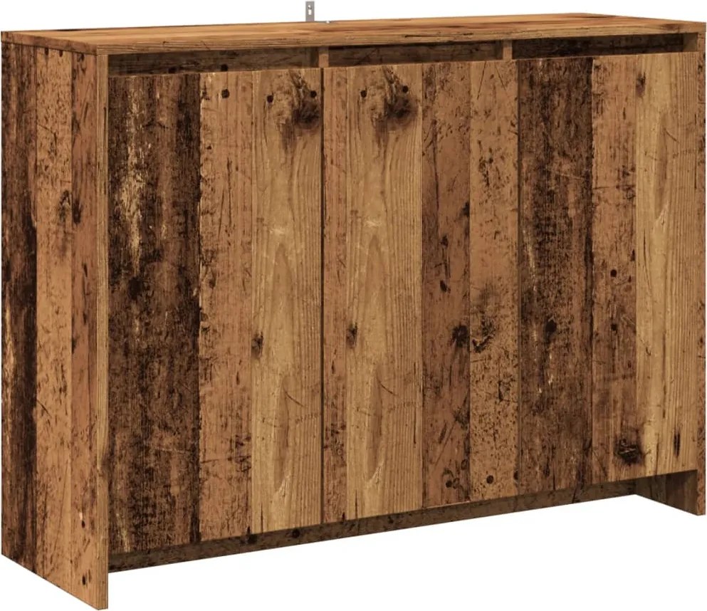 vidaXL antik fa színű szerelt fa tálalószekrény 102 x 33 x 75 cm