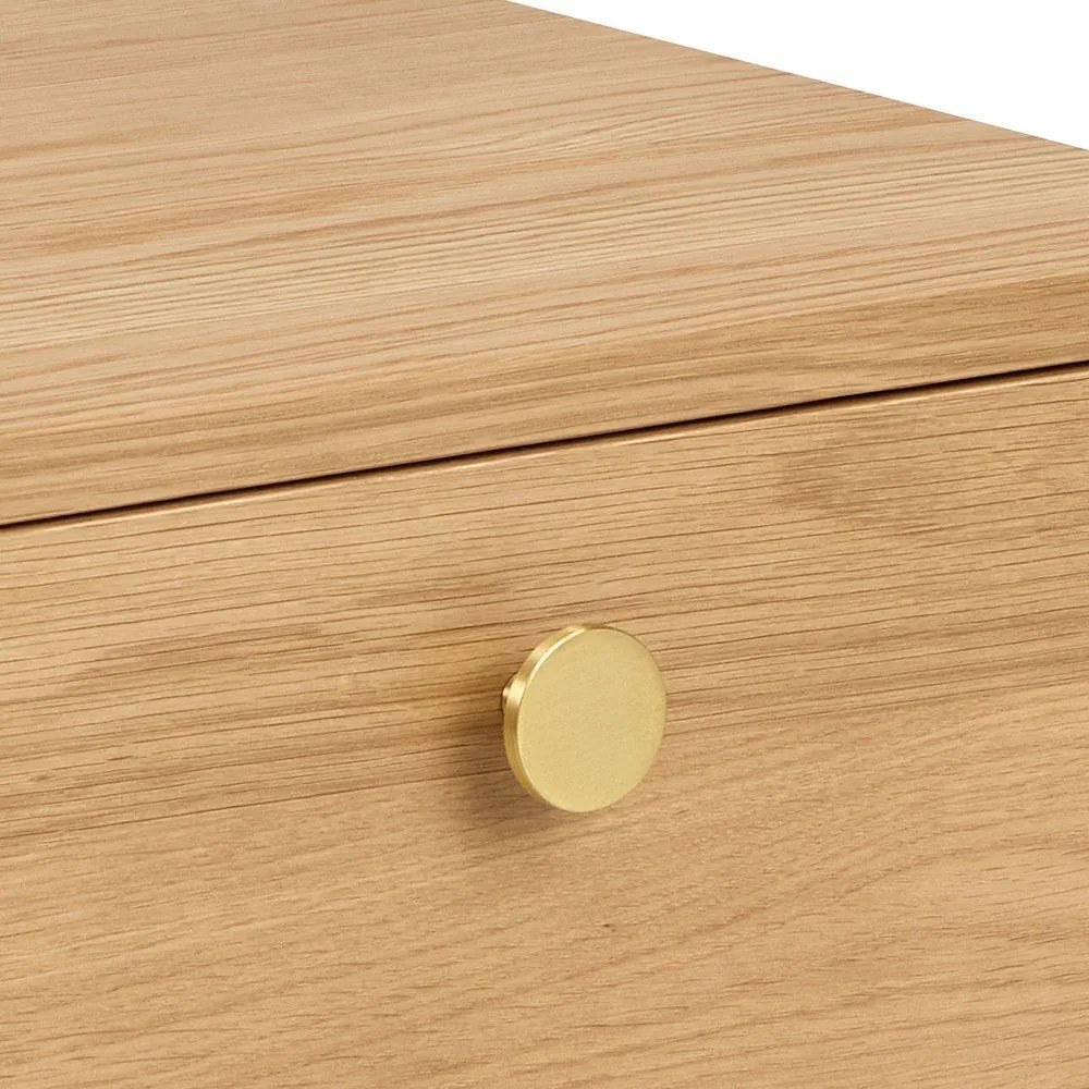 Világos natúr színű éjjeliszekrény tölgyfa dekorral Monfort – Actona