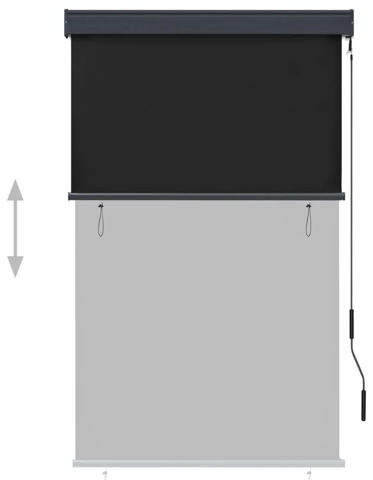 antracitszürke kültéri roló 100 x 250 cm