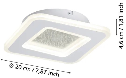 Eglo 901233 - LED fali lámpa MACCHIONI LED/12W/230V 4000K fehér
