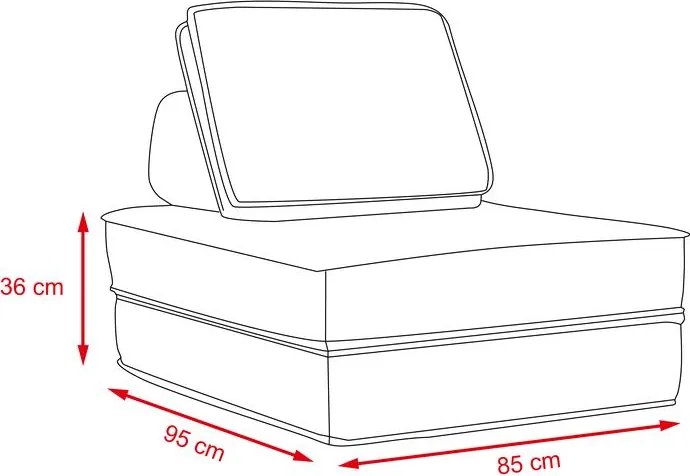 CALMERO kinyitható, multifunkciós kanapé – világosszürke