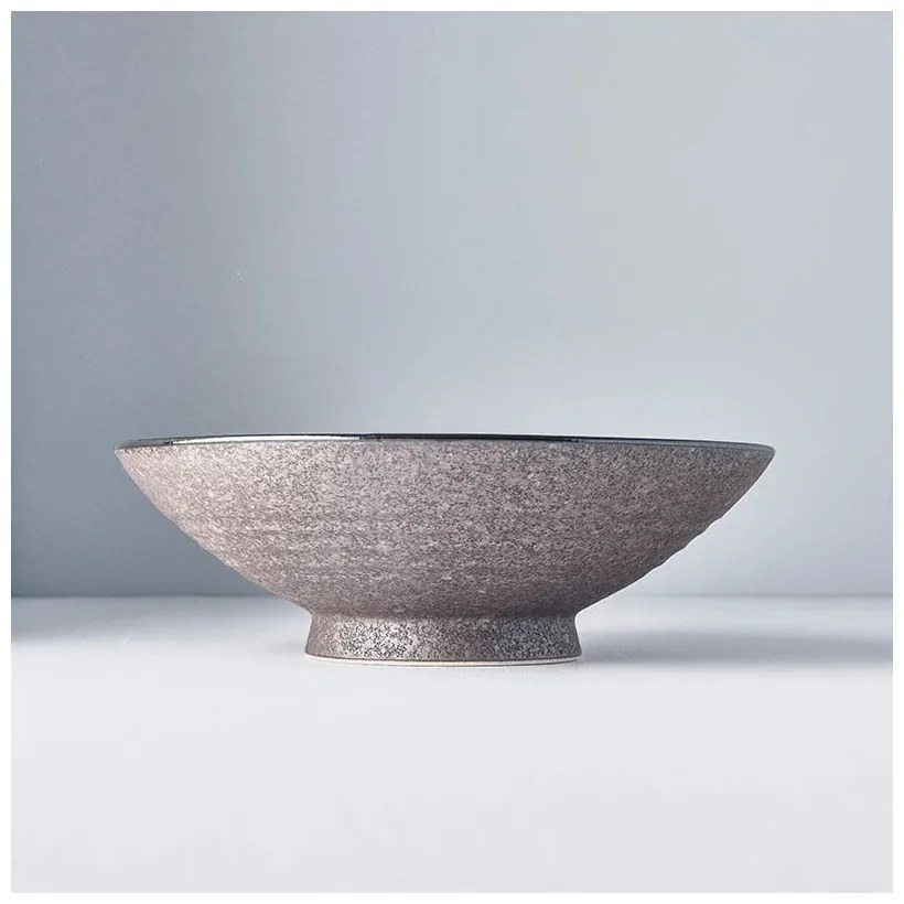 Earth bézs kerámia magasított leveses tál, ø 24 cm - MIJ