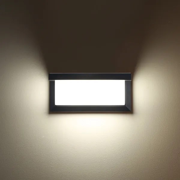 Brilagi -LED RGBW Kültéri fali lámpatest BRICKY 1xE27/9W/230V antracit IP54
