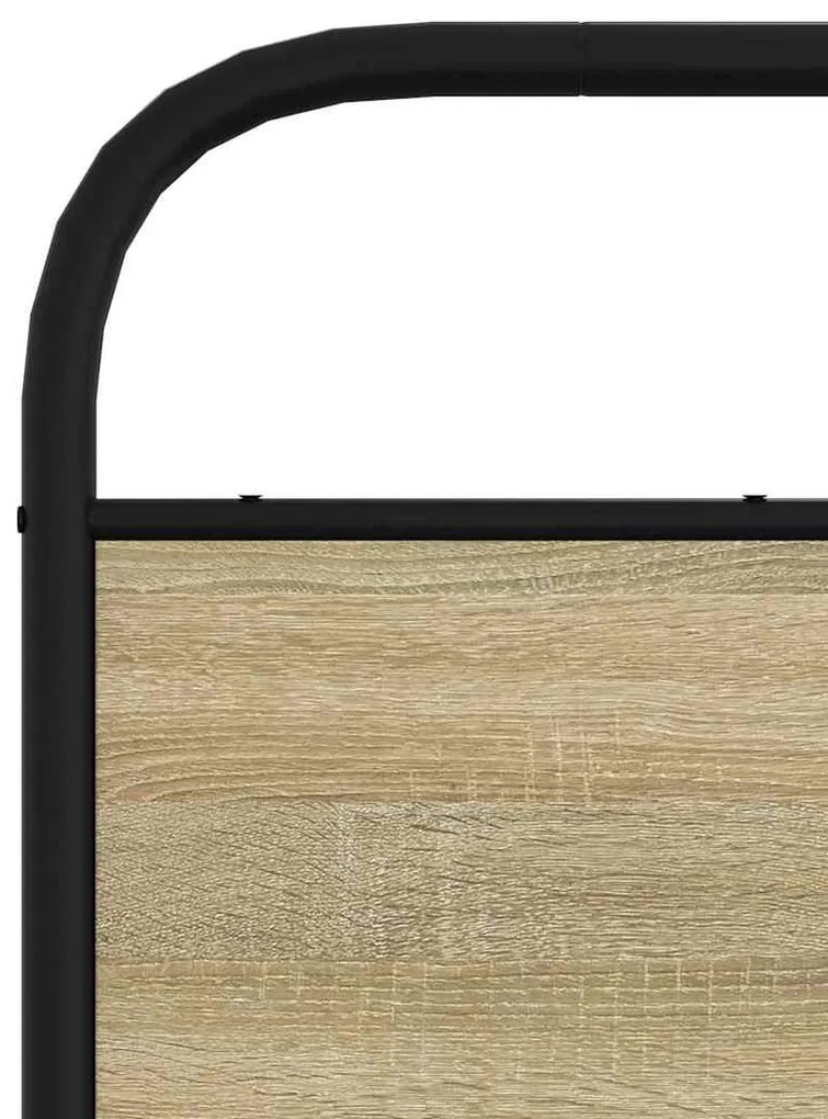 fejtámla sonoma tölgy 120 cm acél és műfa