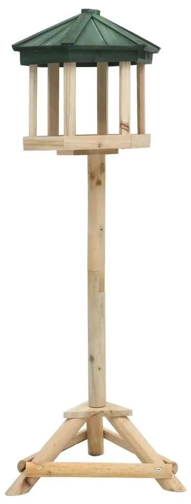vidaXL álló tömör fenyőfa madáretető 33 x 106 cm