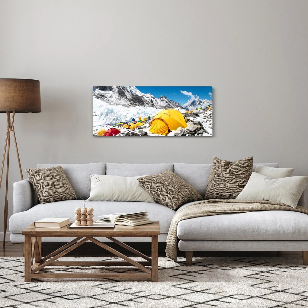Kép - Kemping a hegyekben (120x50 cm)
