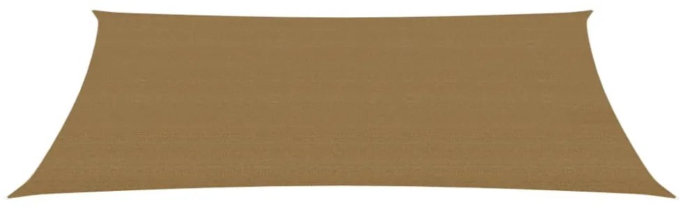 tópszínű HDPE napvitorla 160 g/m² 3 x 6 m