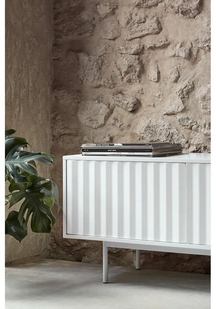 Fehér TV-állvány 180x52 cm Sierra – Teulat